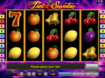 Игра Fruit Sensation в казино на деньги